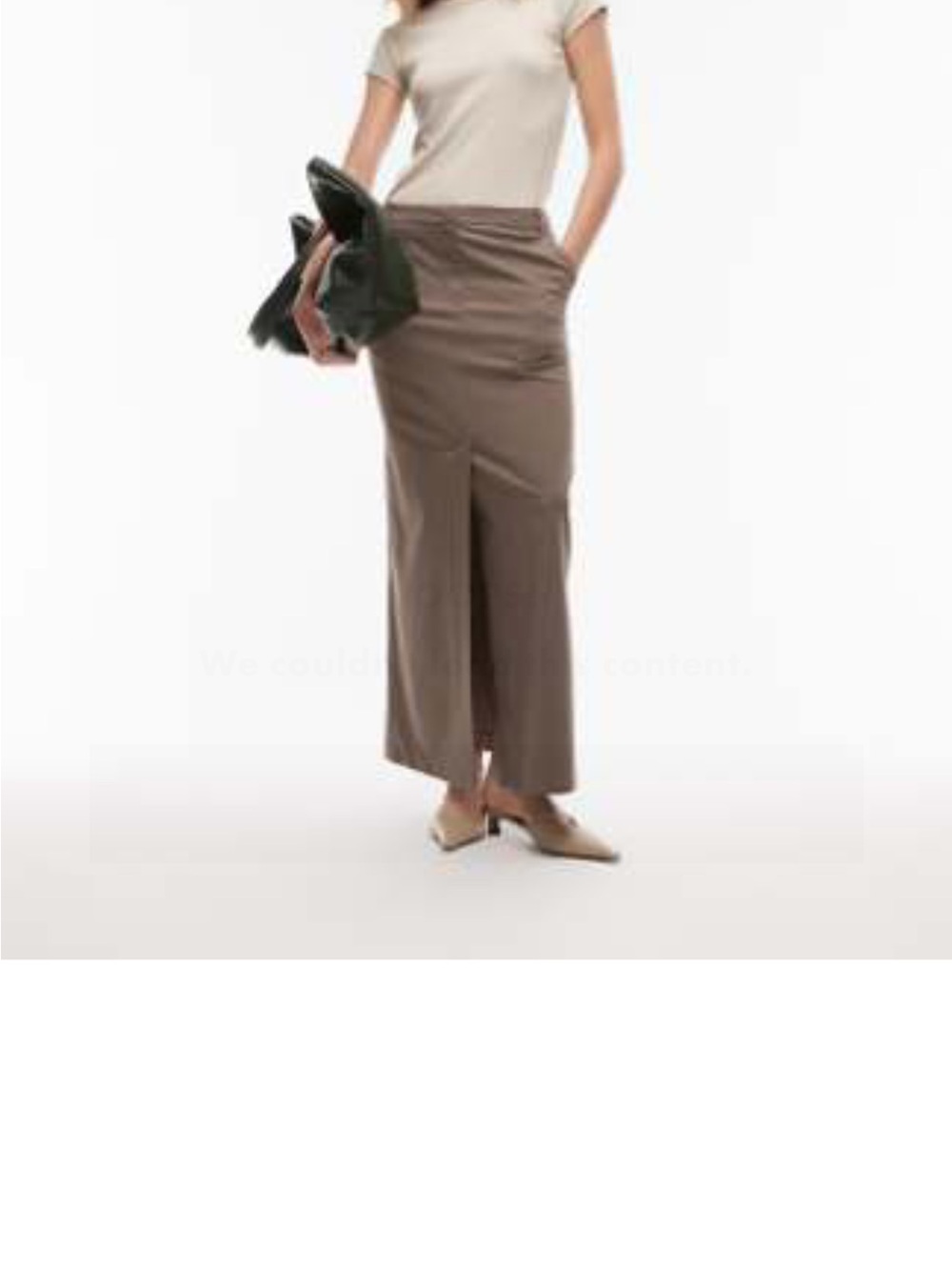 ASOS High-Waist  Maxi Skirt  Front Slit 10